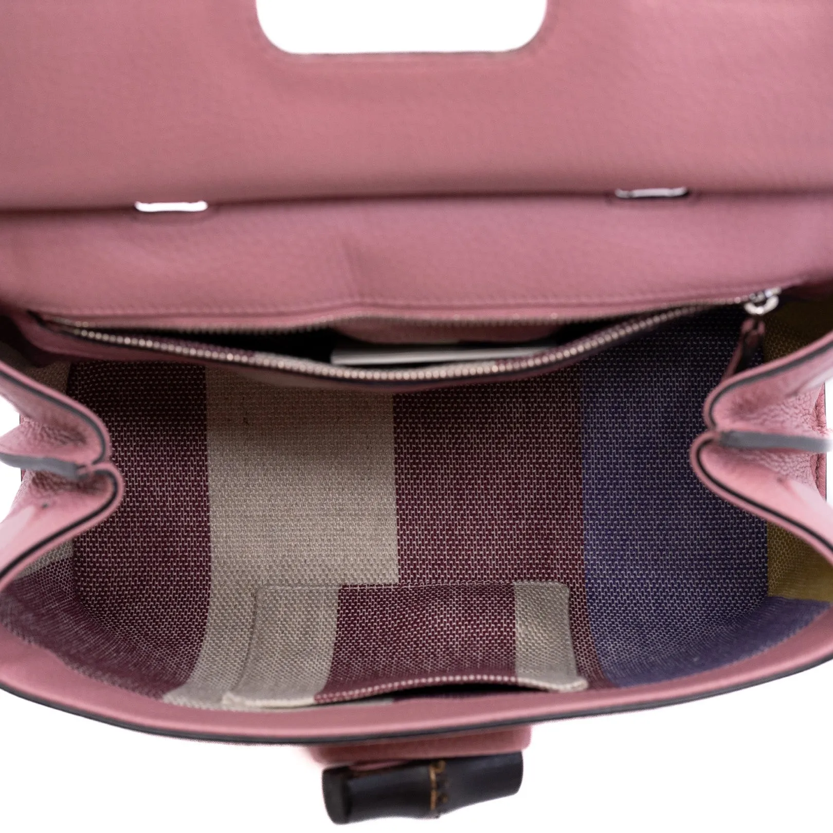 pink tote with handle bag