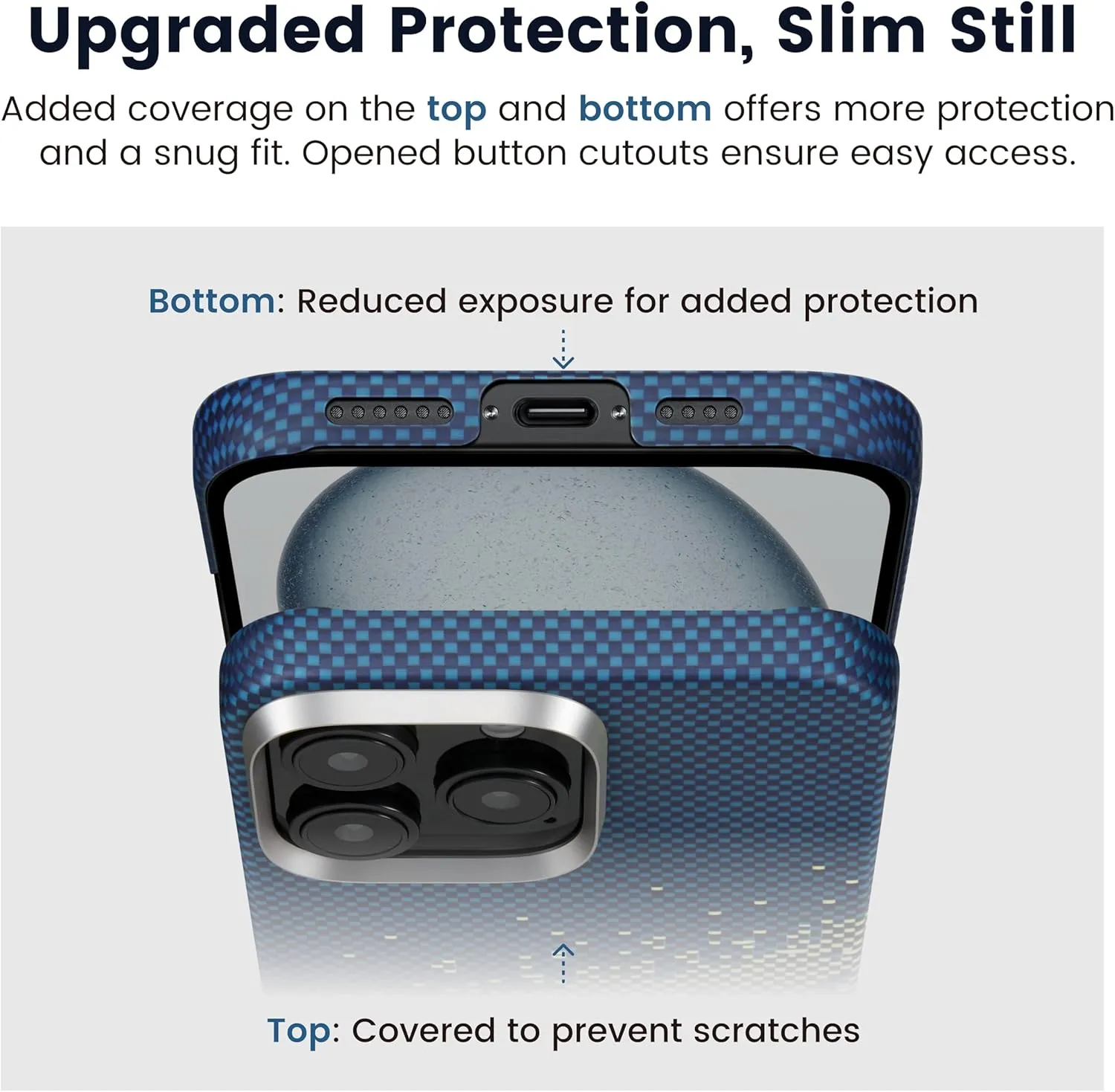 Pitaka iPhone 16 Pro Case - Compatible with MagSafe, Thin & Light, 1500D Aramid Fiber Woven - Tactile Woven Case-Milky Way Galaxy