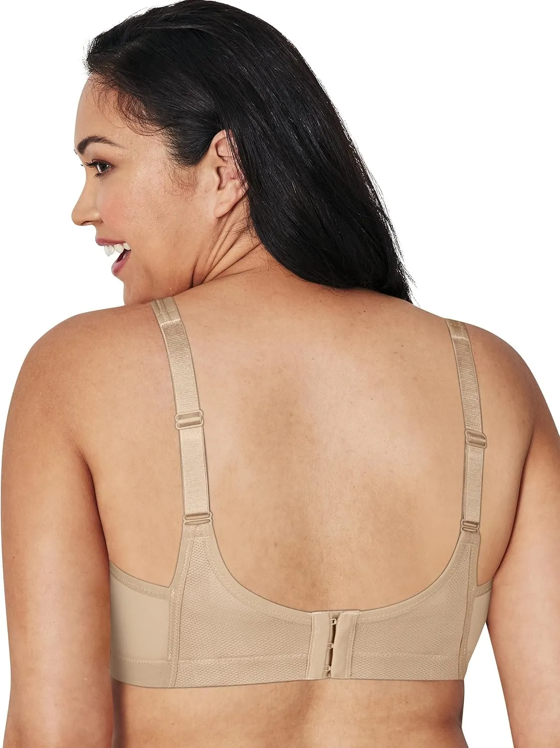 PLAYTEX Women's Secrets Bounce Control Wirefree, Anchorstrap Moisture Wicking Wireless Bra
