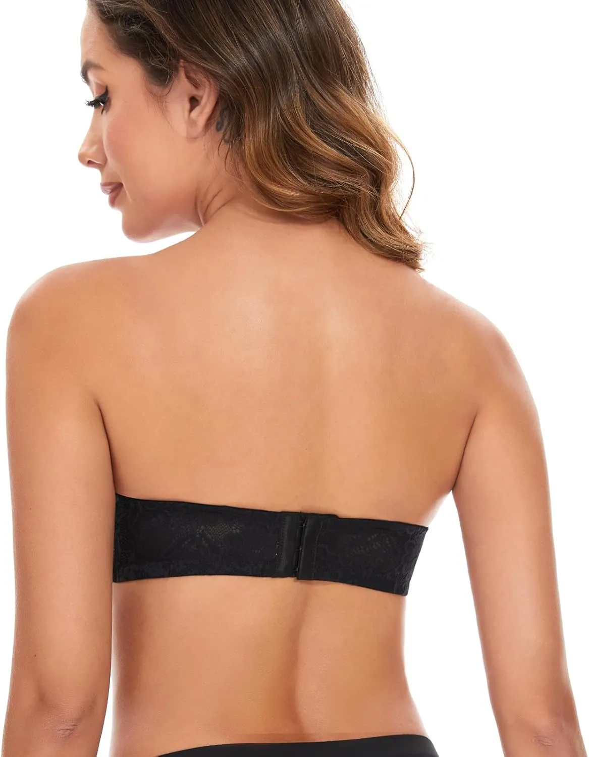 Plusexy Strapless Push Up Bras for Women Convetible Padded Add a Cup Bombshell Bra with Clear Straps