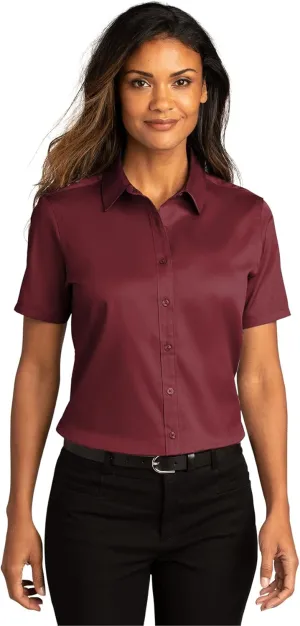 Port Authority Women's Short Sleeve SuperPro React Twill Button-Down Shirt