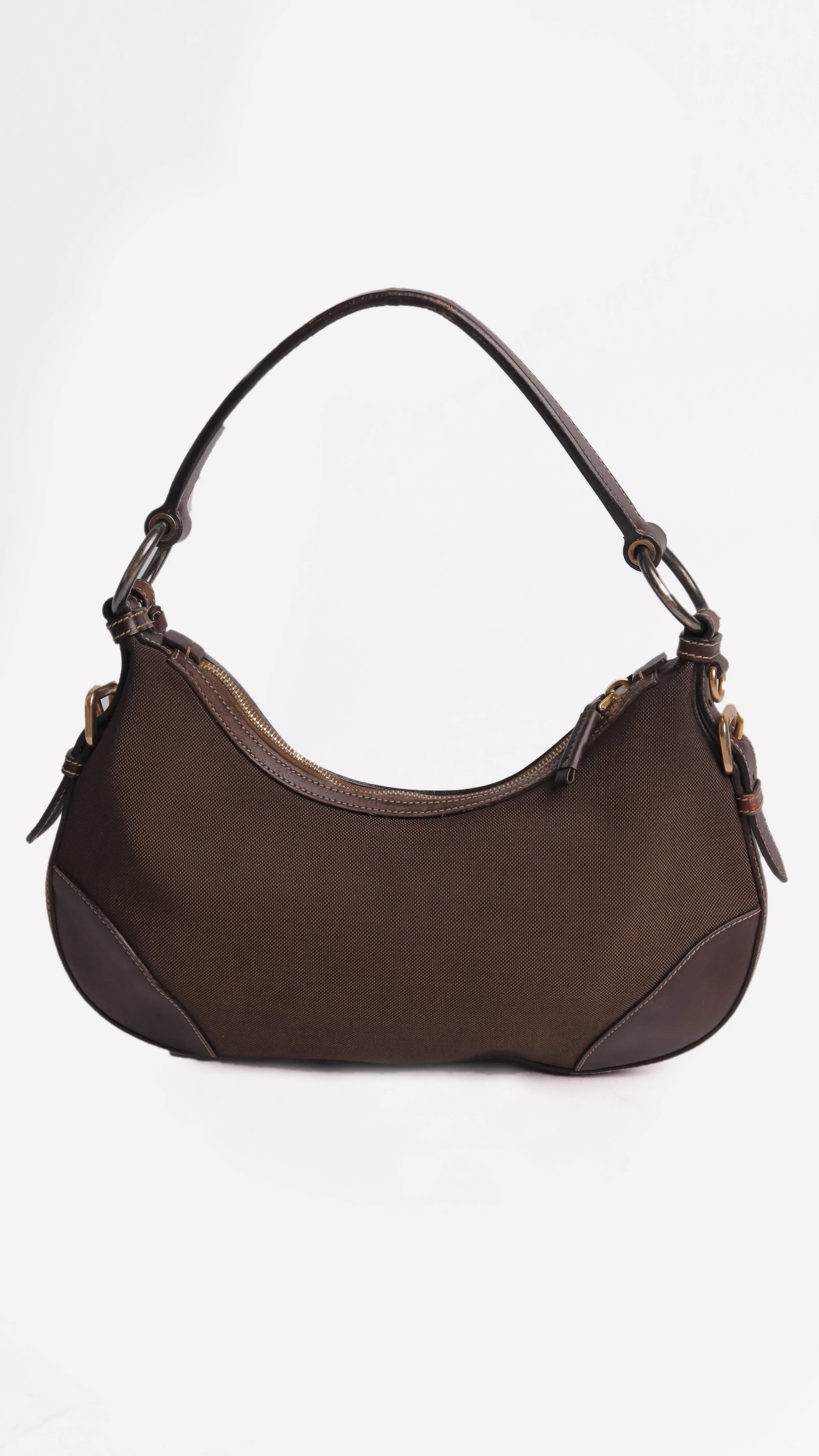 Prada Logo Jacquard Hobo