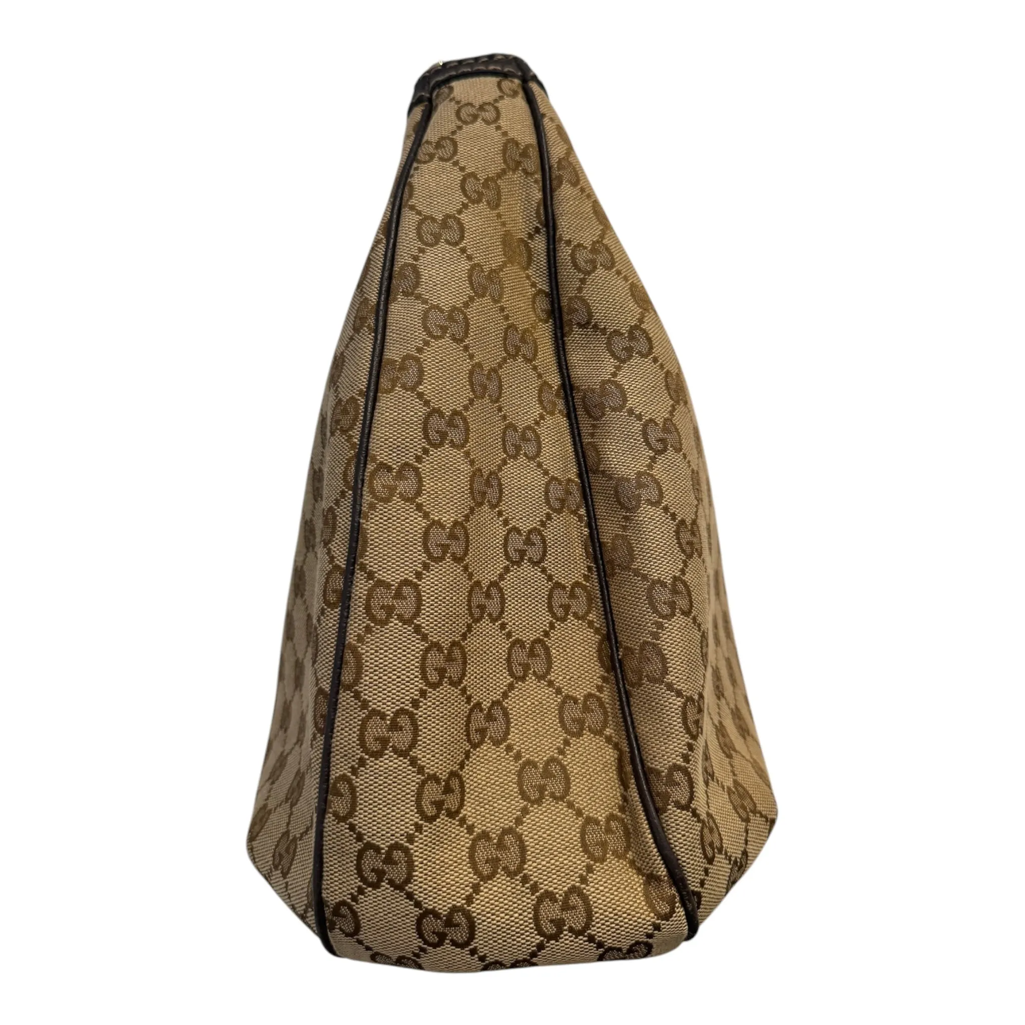 PRE-OWNED GG Beige GG Monogram Canvas Hobo Bag