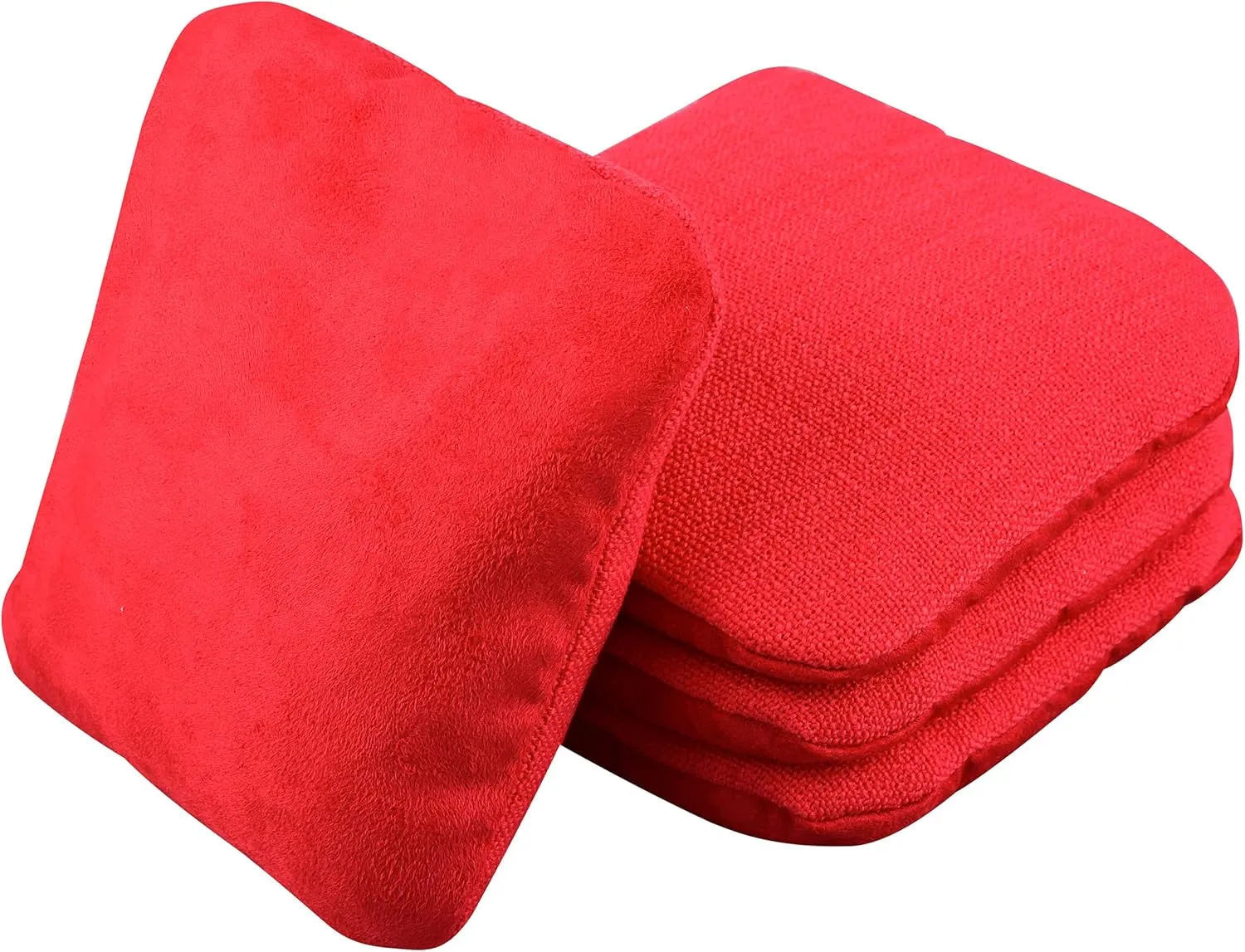 Professional Dual Sided Cornhole Bags- 16 oz 6x6 w/Premium Resin Fill - Official Tournament Slide/Stick Pro Bean Bags - Regulation/Approved