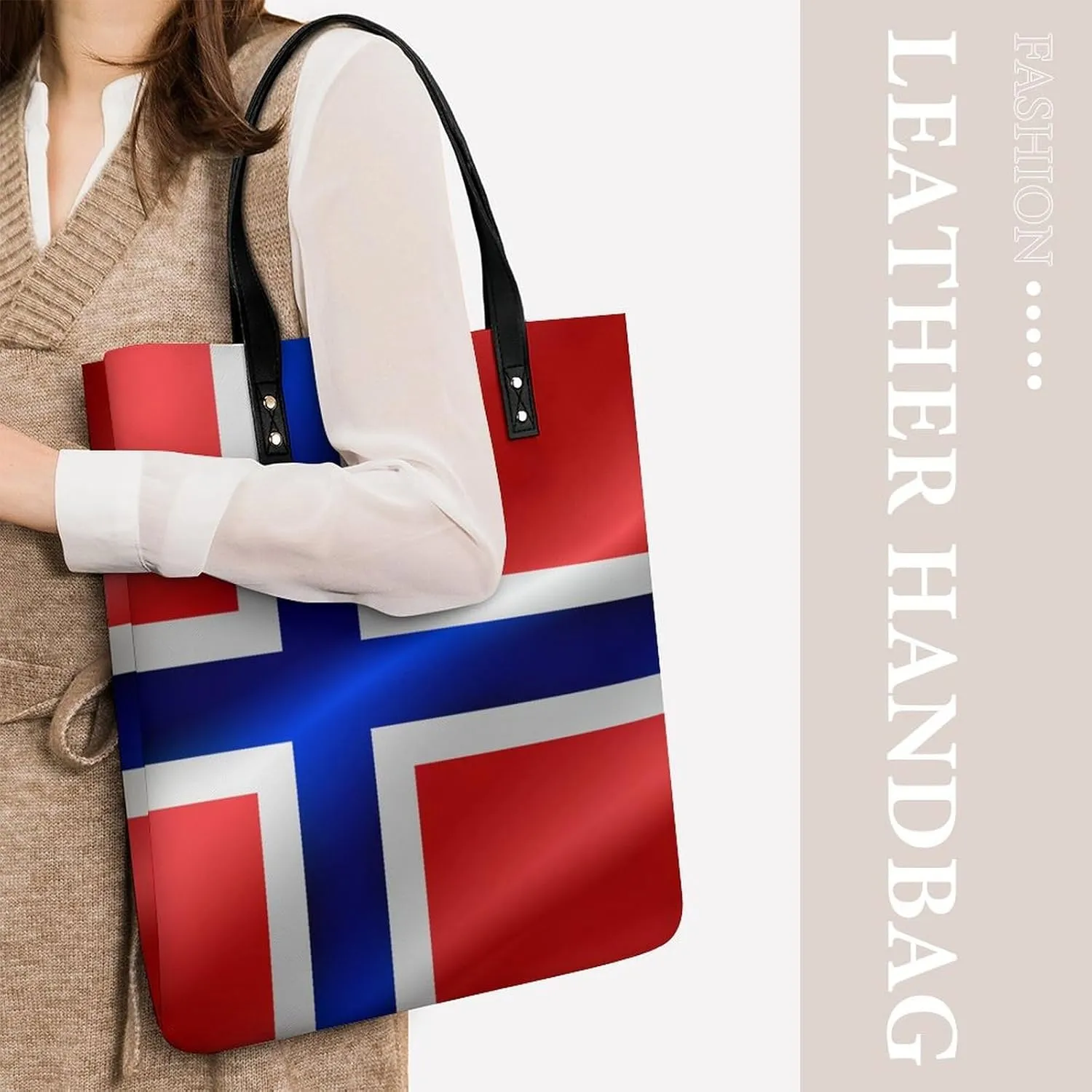 Pu Leather Tote Women Weekender Bag Shopping Handbag Travel Purse