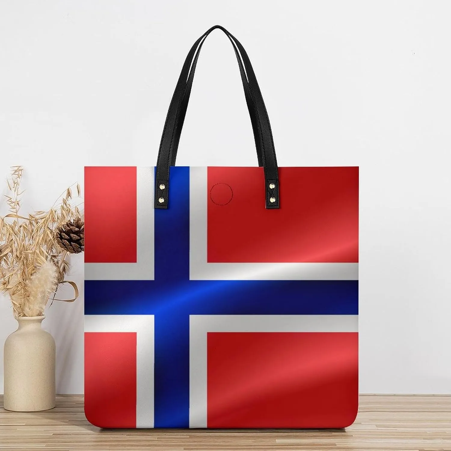 Pu Leather Tote Women Weekender Bag Shopping Handbag Travel Purse