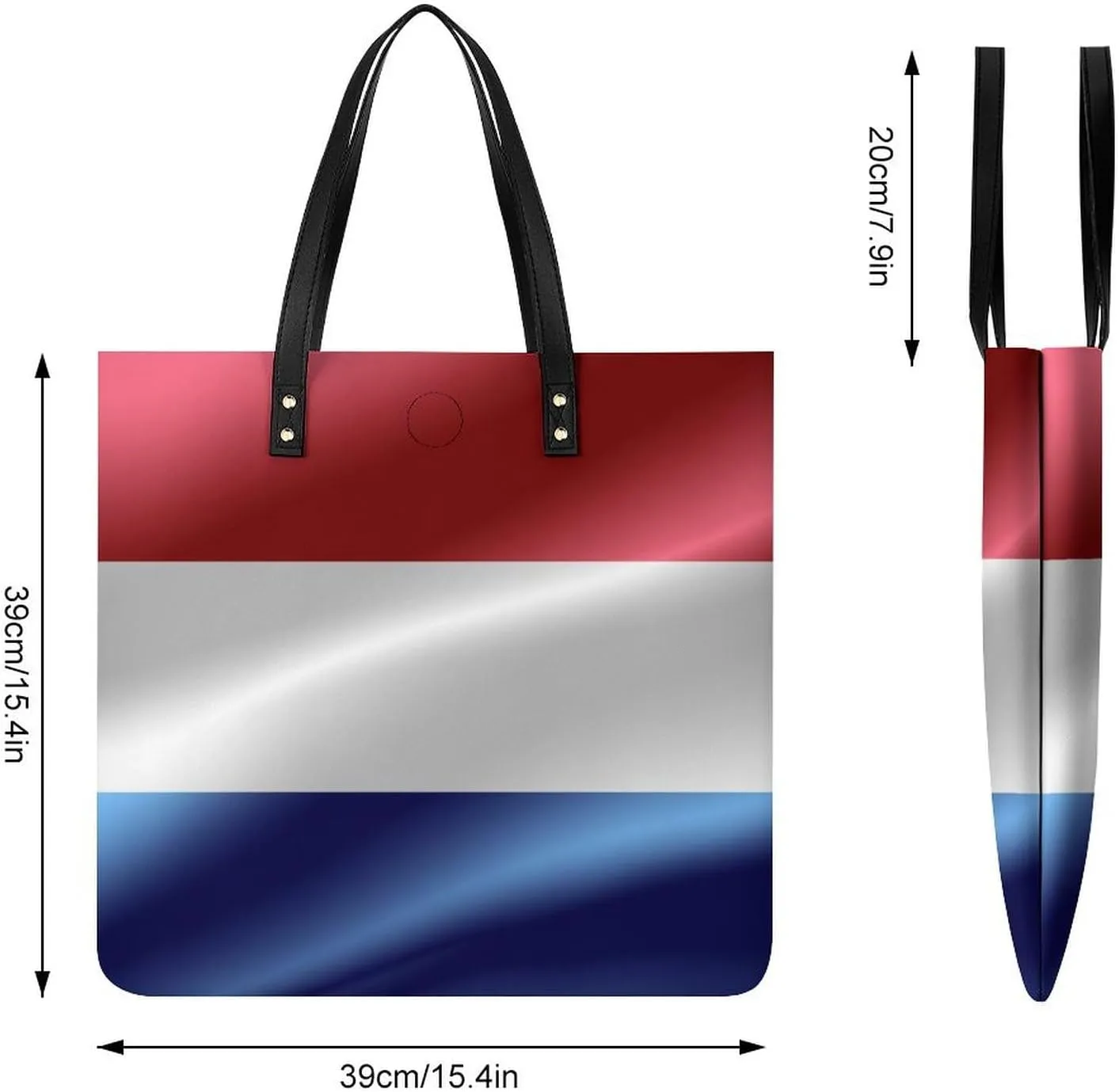 Pu Leather Tote Women Weekender Bag Shopping Handbag Travel Purse