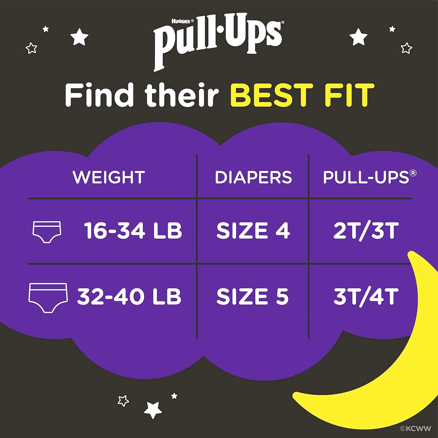 Pull-Ups Boys' Nighttime Potty Training Pants Training Underwear, 2T-3T, 21 Ct