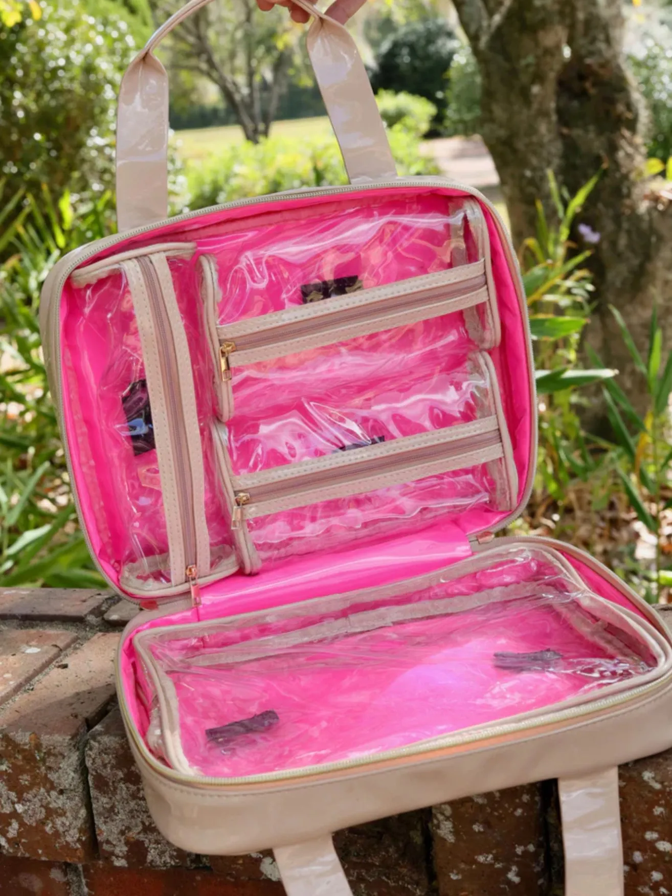 Punta Cana Nude Patent Large Travel Case