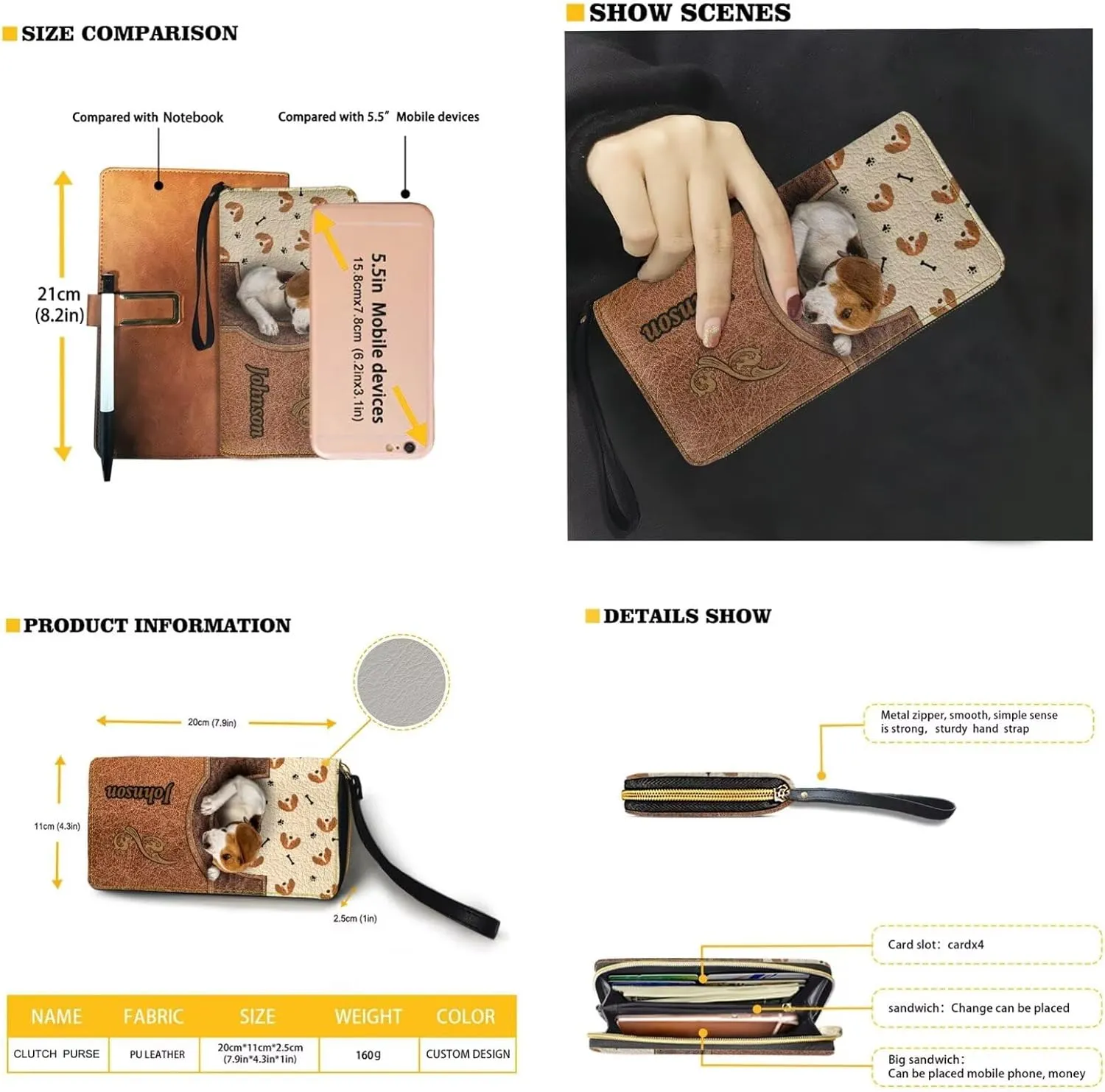 Purse and Wallet Set for Women Lightweight Underarm Purse Hobo Bag Shoulder Bag with Leather Wallet for Women Lady