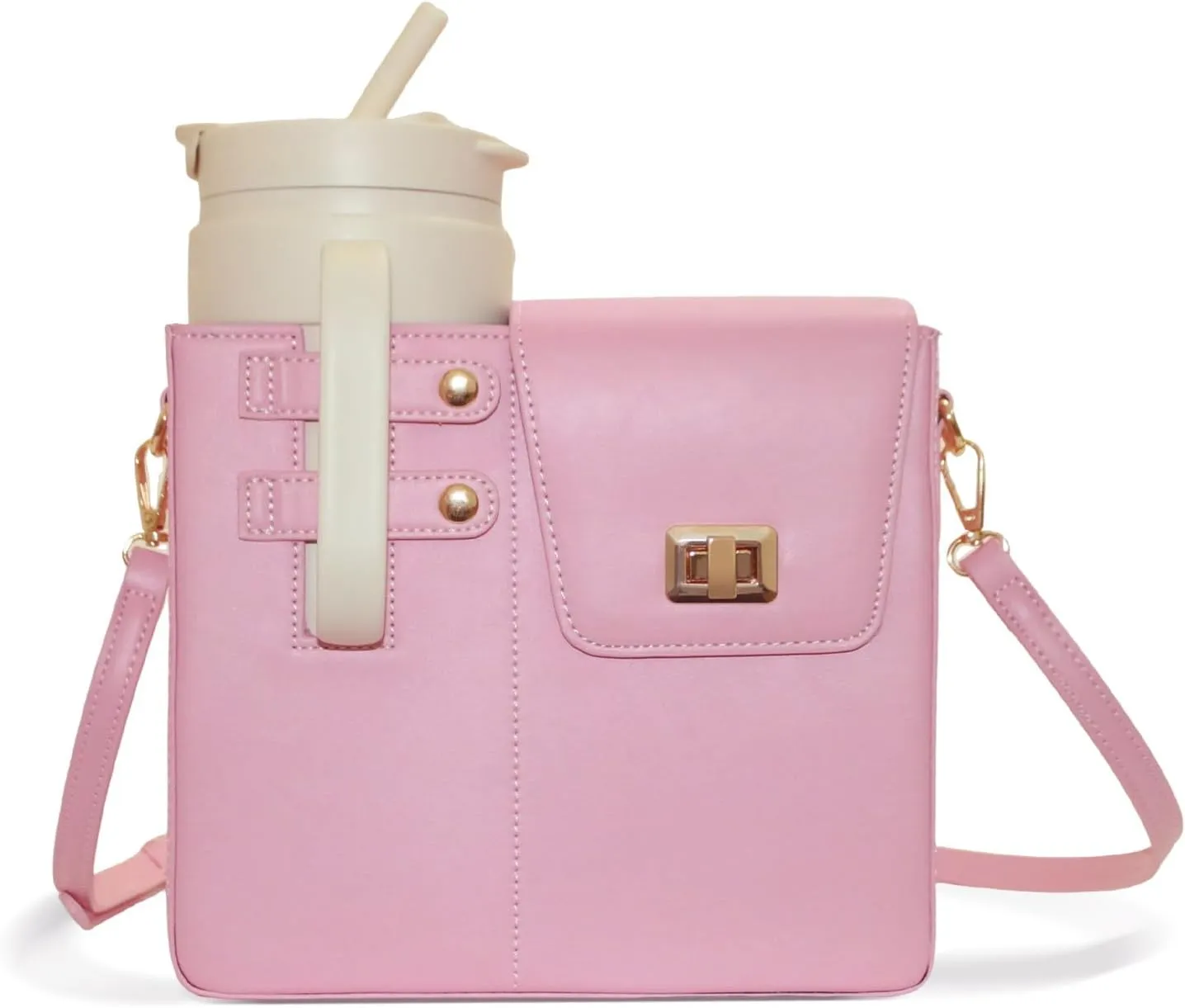 Purse for Stanley Cup,Water Bottle Bag Stanley Cup Holder with Strap Outdoor Crossbody Bag for Stanley Cup