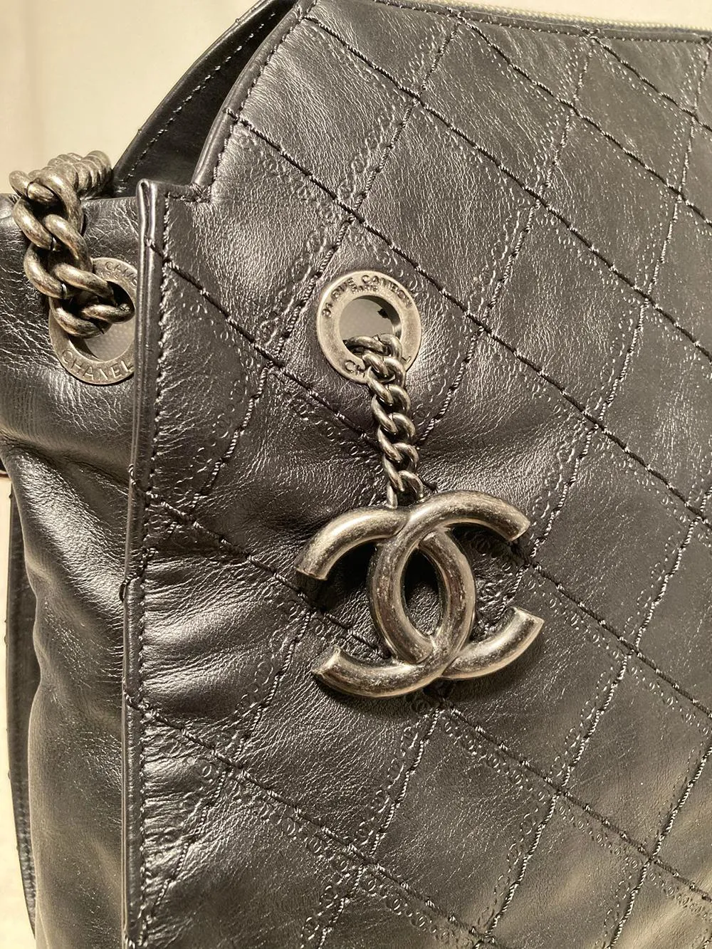 Quality Bag Top Dual-purpose Black Leather Now or never Tote Crave Chanel