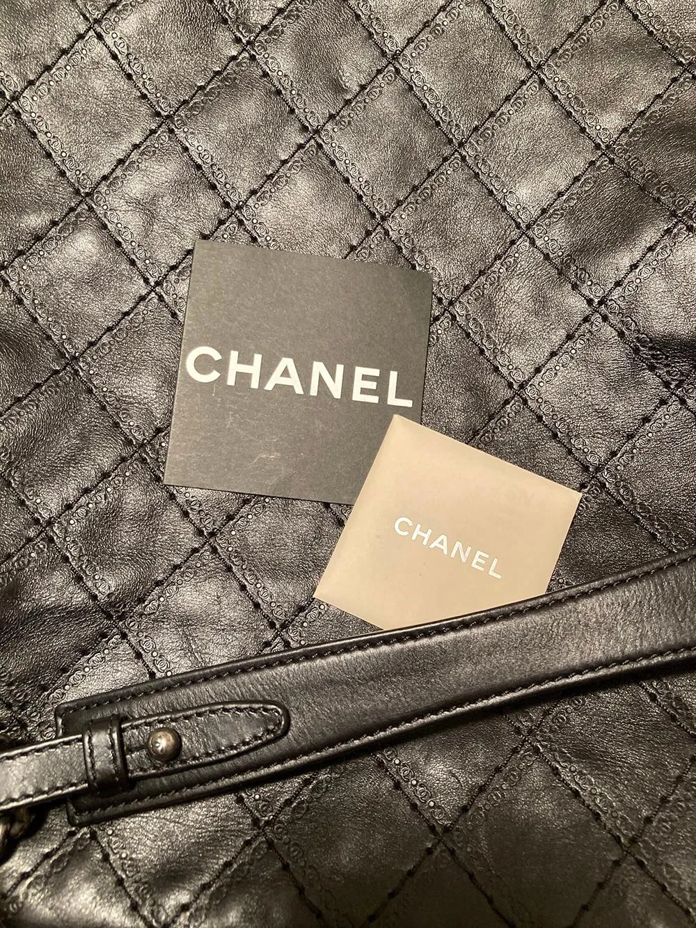 Quality Bag Top Dual-purpose Black Leather Now or never Tote Crave Chanel