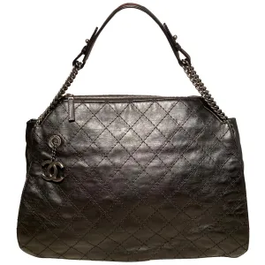 Quality Bag Top Dual-purpose Black Leather Now or never Tote Crave Chanel