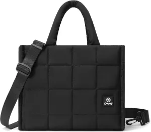 Quilted Crossbody Bags for Women - Small Tote Shoulder Puffer Weekender Overnight Handbag Organizer