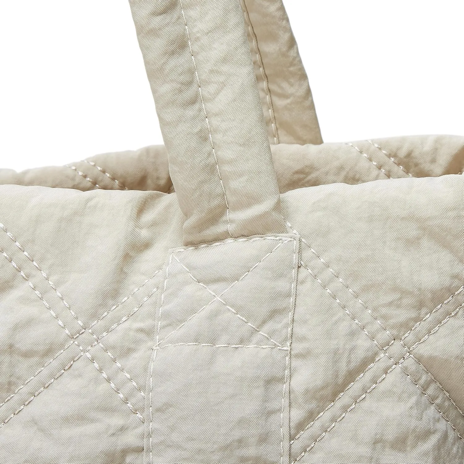 Quilted Shoulder Bag for Women - Puff Hobo Handbag with Lightweight Padding - Travel & Gym Bag