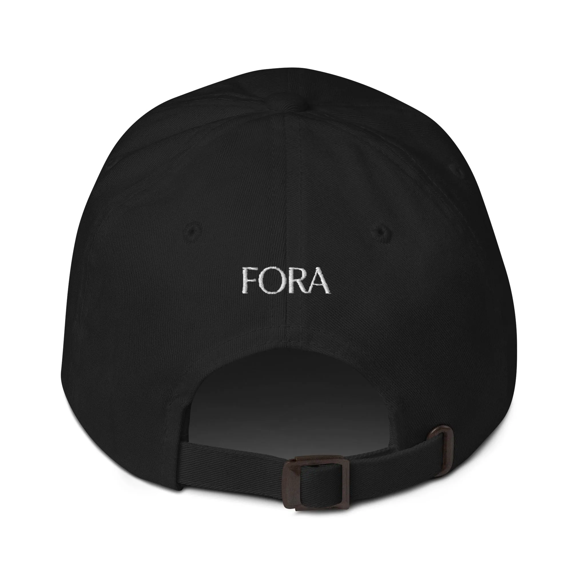 "Travel Addict" Dad Hat in Black
