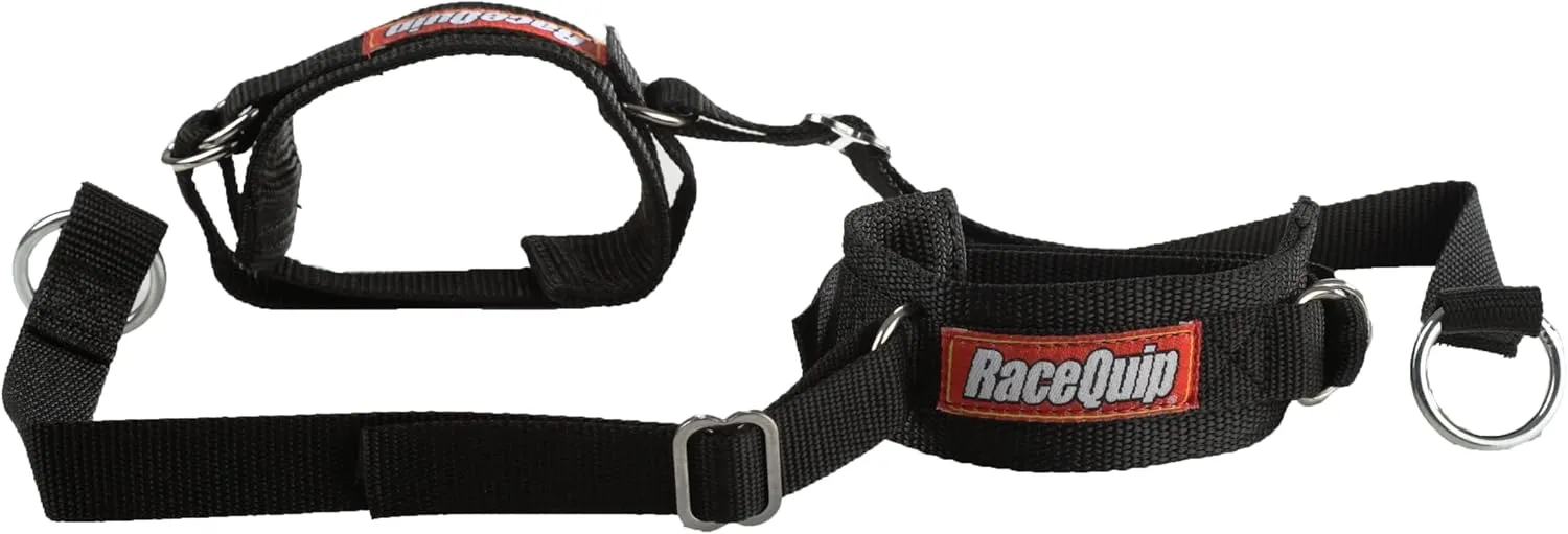 RaceQuip 391002RQP Arm Restraint Harness Individual Straps 2 in Wide Cuffs Black