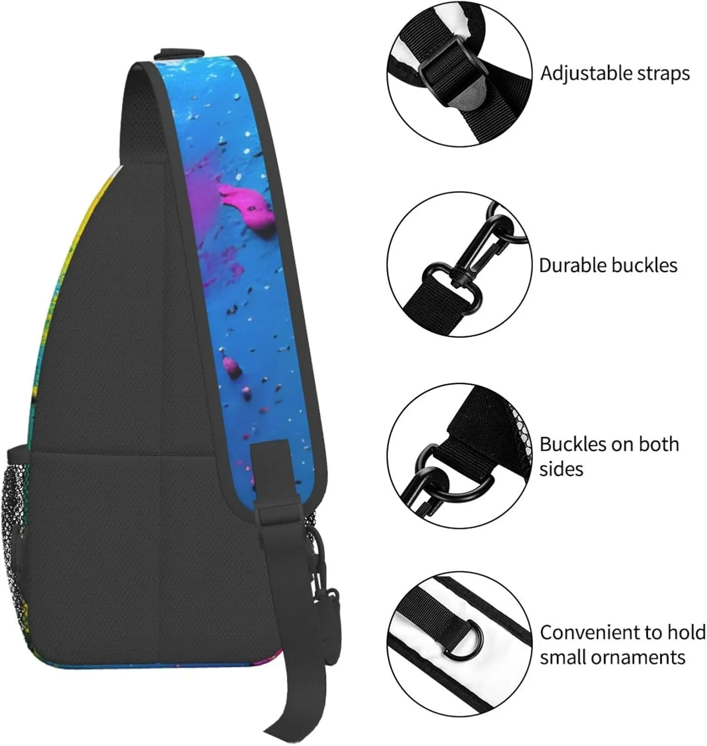 Red Wine Cellar Unisex Daypack Chest Pack â€“ Lightweight & Stylish Hiking Rucksack, Versatile Messenger Bag