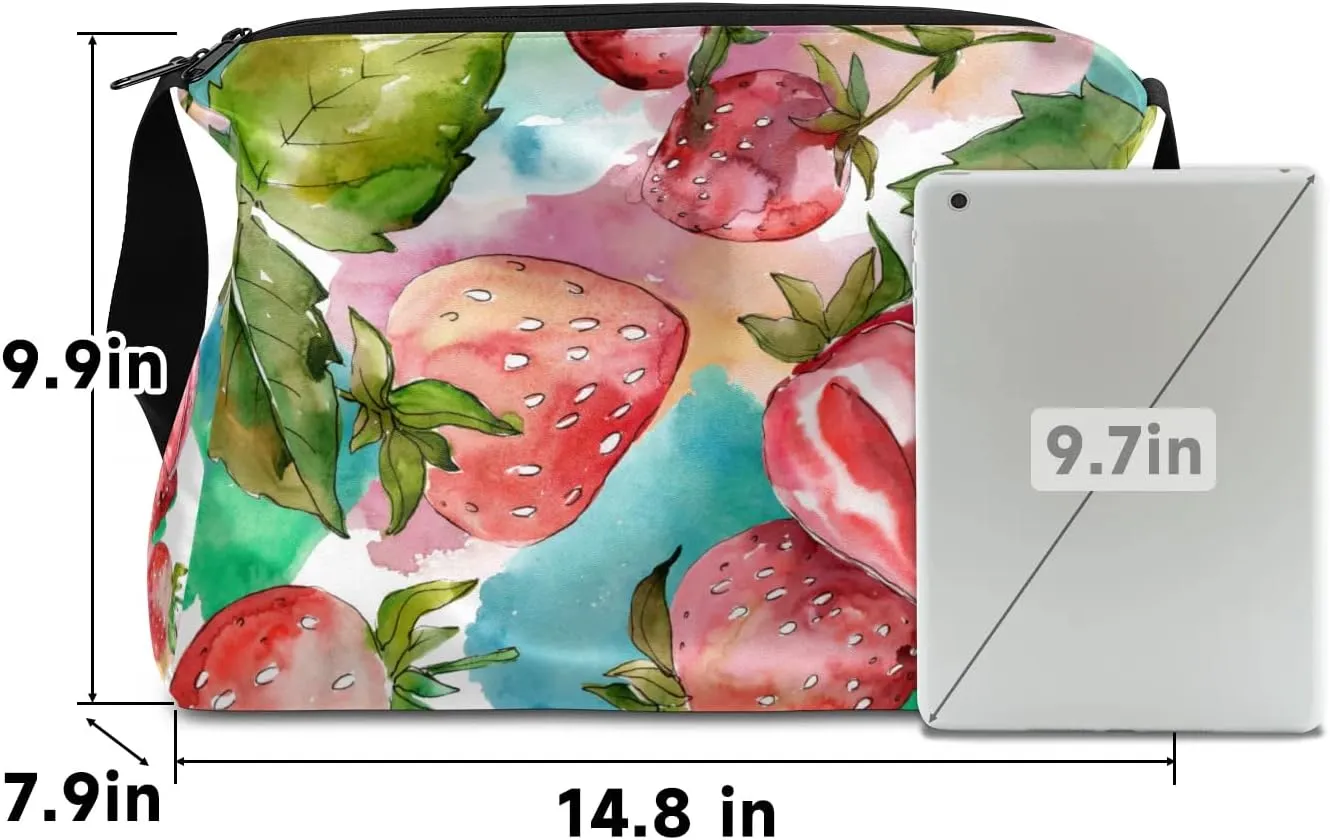 Rich Strawberry Small Gym Bag for Men Women Workout Sport Duffle Bag Waterproof Weekender Overnight Bag Lightweight Carry on Tote Bag Crossbody Shoulder Travel Bag for Swim Yoge Dance