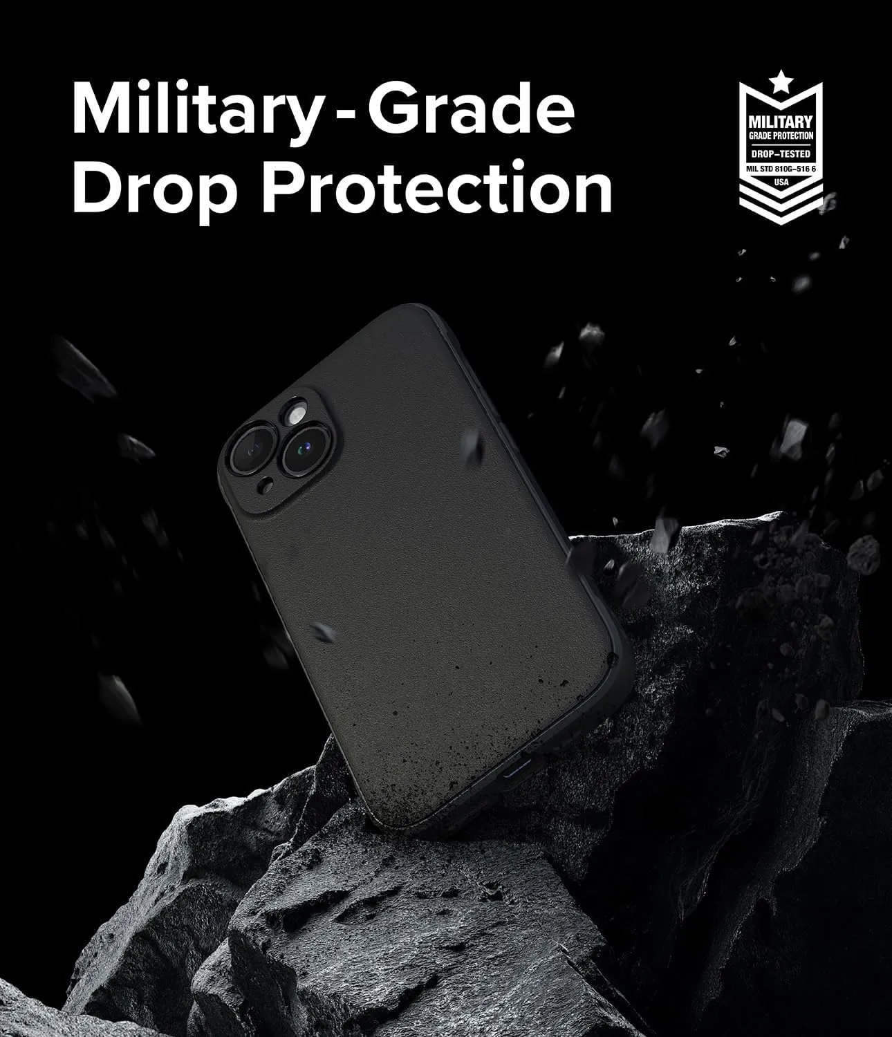 Ringke Onyx [Compatible with MagSafe] Compatible with iPhone 15 Case, Anti-Fingerprint Technology Prevents Oily Smudges Non-Slip Enhanced Grip Precise Cutouts for Camera - Magnetic Black