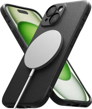 Ringke Onyx [Compatible with MagSafe] Compatible with iPhone 15 Case, Anti-Fingerprint Technology Prevents Oily Smudges Non-Slip Enhanced Grip Precise Cutouts for Camera - Magnetic Black