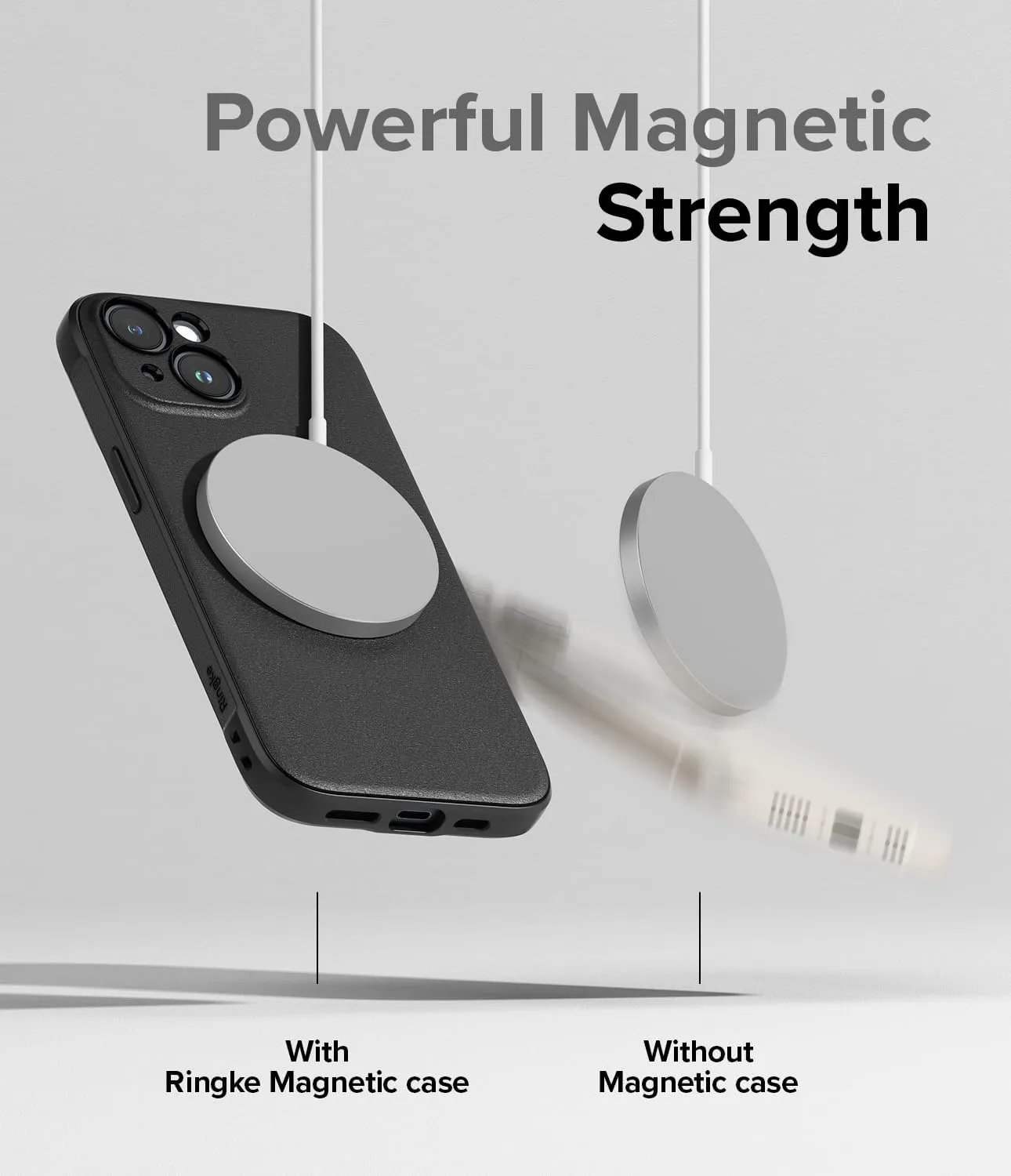 Ringke Onyx [Compatible with MagSafe] Compatible with iPhone 15 Case, Anti-Fingerprint Technology Prevents Oily Smudges Non-Slip Enhanced Grip Precise Cutouts for Camera - Magnetic Black