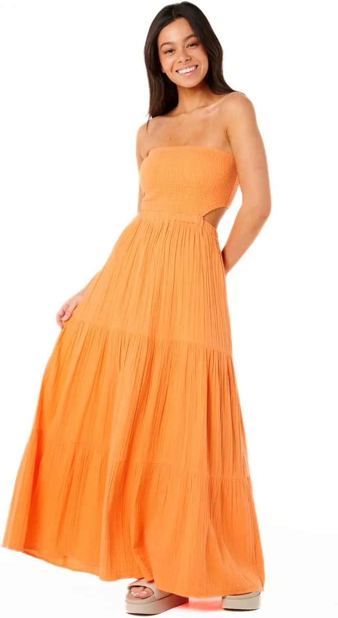 Rip Curl Women's Premium Surf Full Length Maxi Halter Dress-Removable Straps