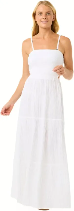 Rip Curl Women's Premium Surf Full Length Maxi Halter Dress-Removable Straps
