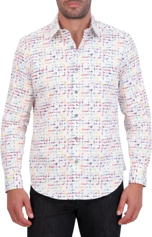 Robert Graham Men's Henderson Long Sleeve Woven Button Down Shirt, Multi