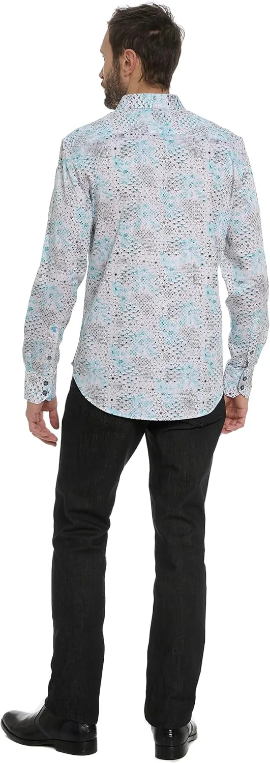 Robert Graham Men's Hendriks Long Sleeve Woven Button Down Shirt