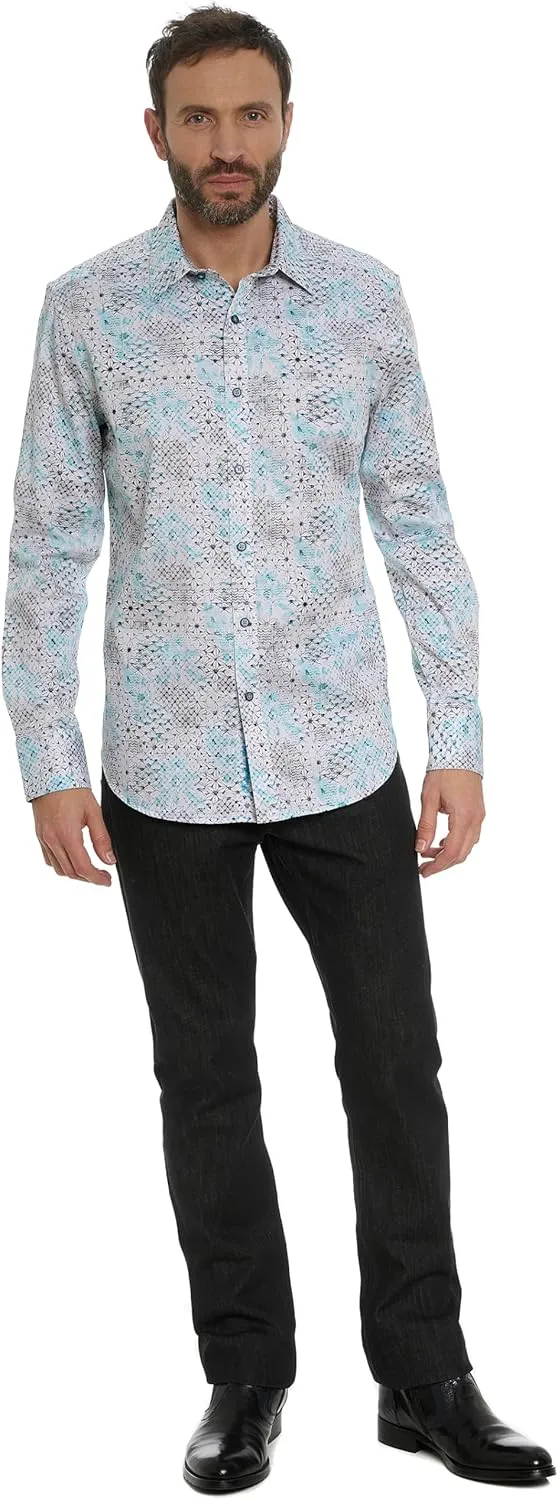 Robert Graham Men's Hendriks Long Sleeve Woven Button Down Shirt