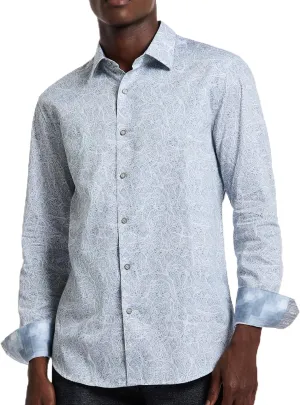 Robert Graham Mens Stelvio Long Sleeve Button Down Woven Shirt