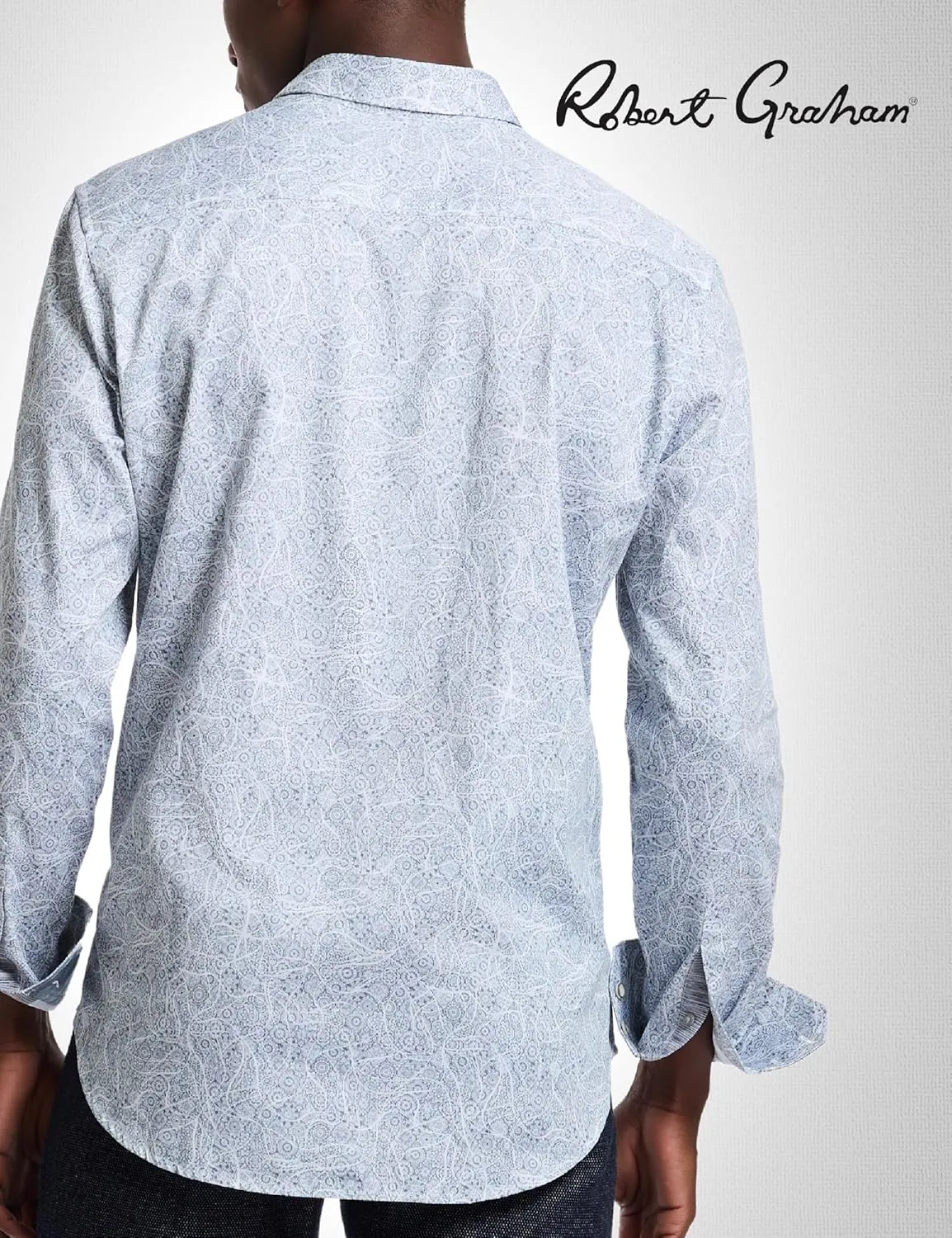 Robert Graham Mens Stelvio Long Sleeve Button Down Woven Shirt