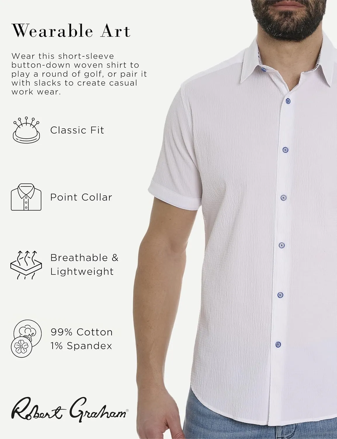Robert Graham Men's Stetson Short Sleeve Woven Shirt