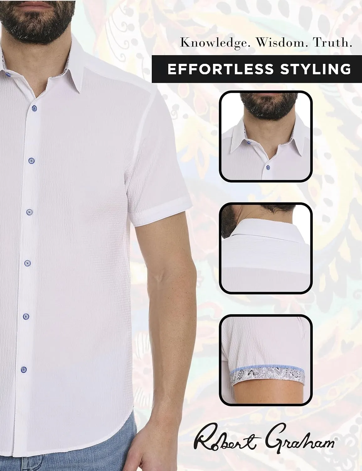 Robert Graham Men's Stetson Short Sleeve Woven Shirt