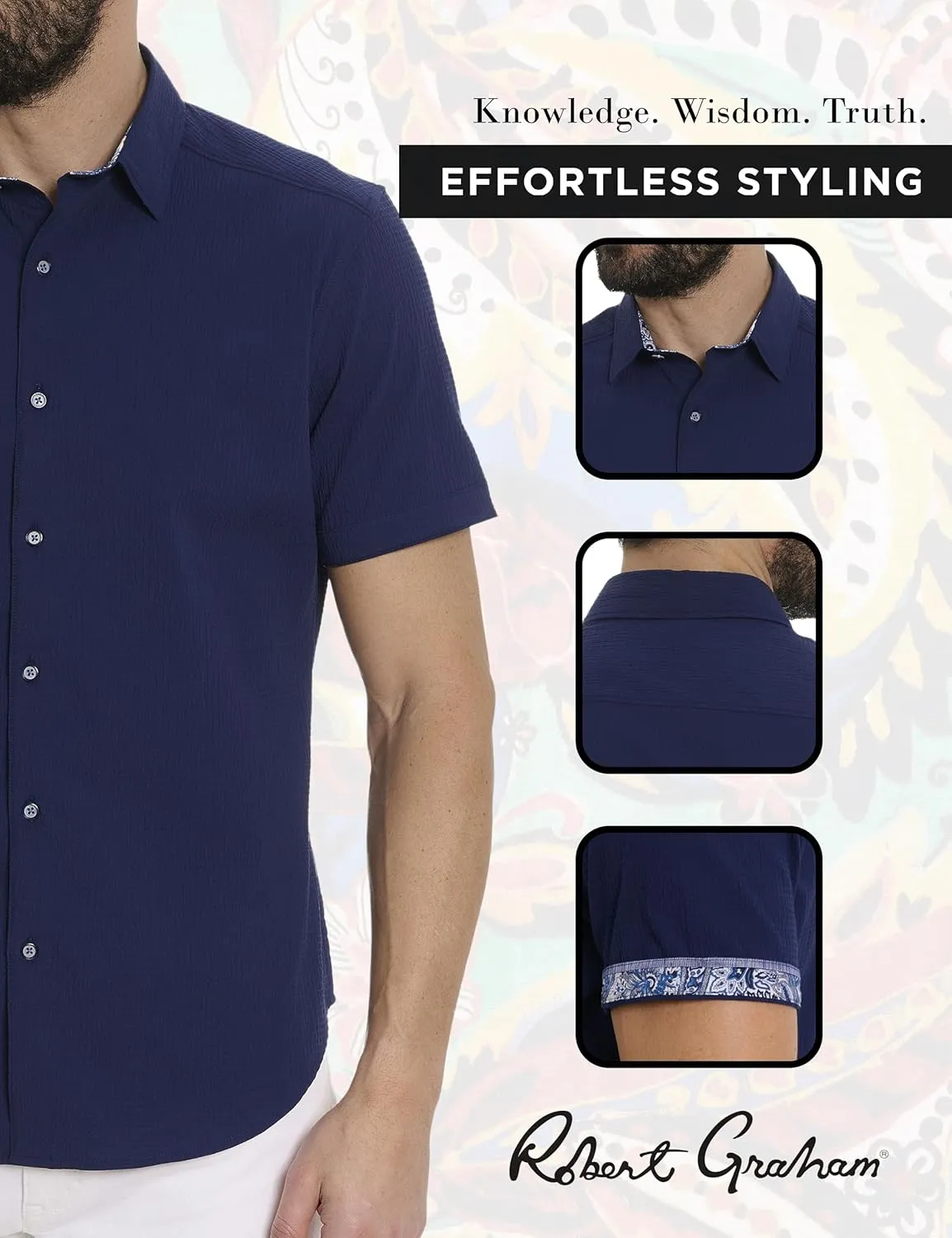 Robert Graham Men's Stetson Short Sleeve Woven Shirt