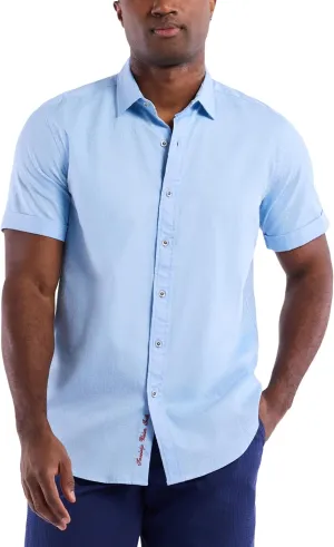 Robert Graham Mens Windsor 2 Short Sleeve Woven Button Down Shirt