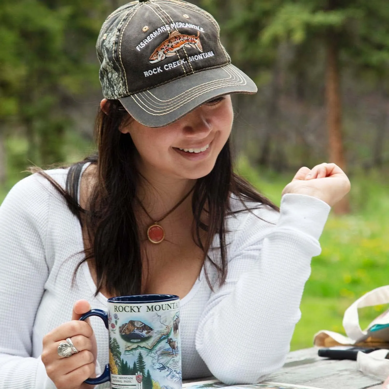 Rocky Mountain National Park Map Ceramic Mug (16oz) – BPA-Free Coffee Cup for Hot & Cold Drinks – Perfect for Office, Home, or Gift