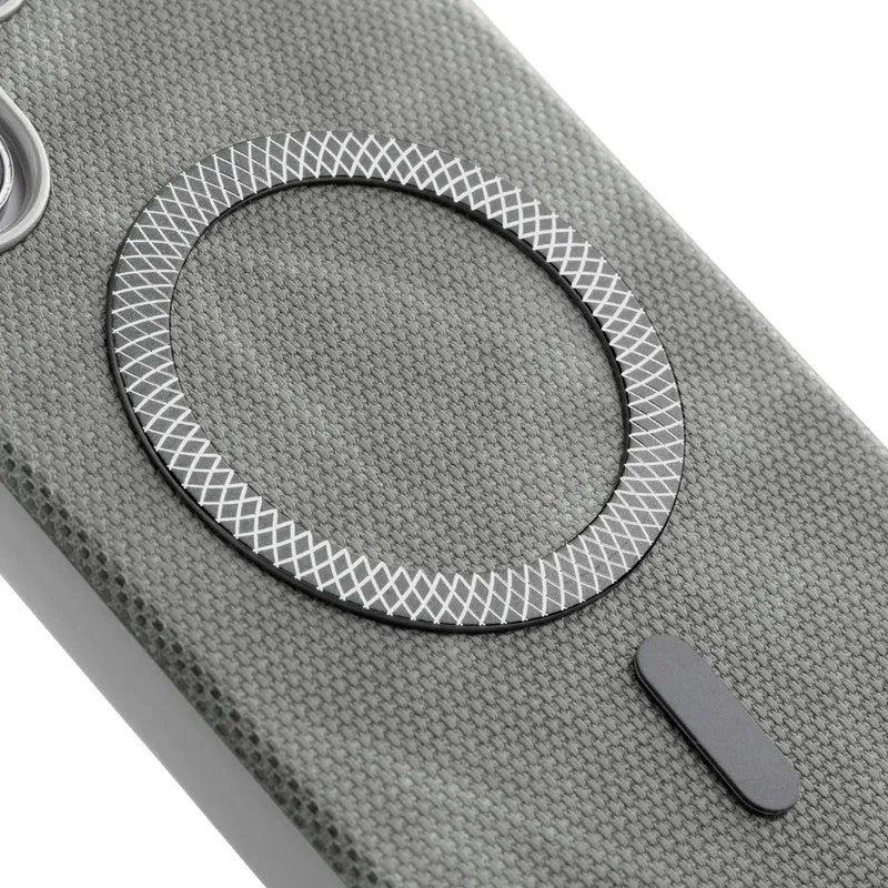 Rugged Vintage Look Back Case For Samsung S23 Ultra 5G With Magnetic Charging Compatible with MagSafe