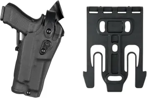 Safariland 6360RDS Level Three Retention Duty Holster, Red Dot Sight Compatible, STX Plain Black, Right Hand, Fits: Glock 19/23 Surefire X300U
