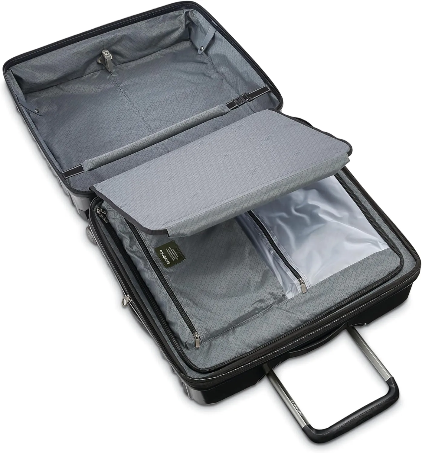 Samsonite Stryde 2 Hardside Expandable Luggage with Double Spinner Wheels, Large Glider, Brushed Graphite