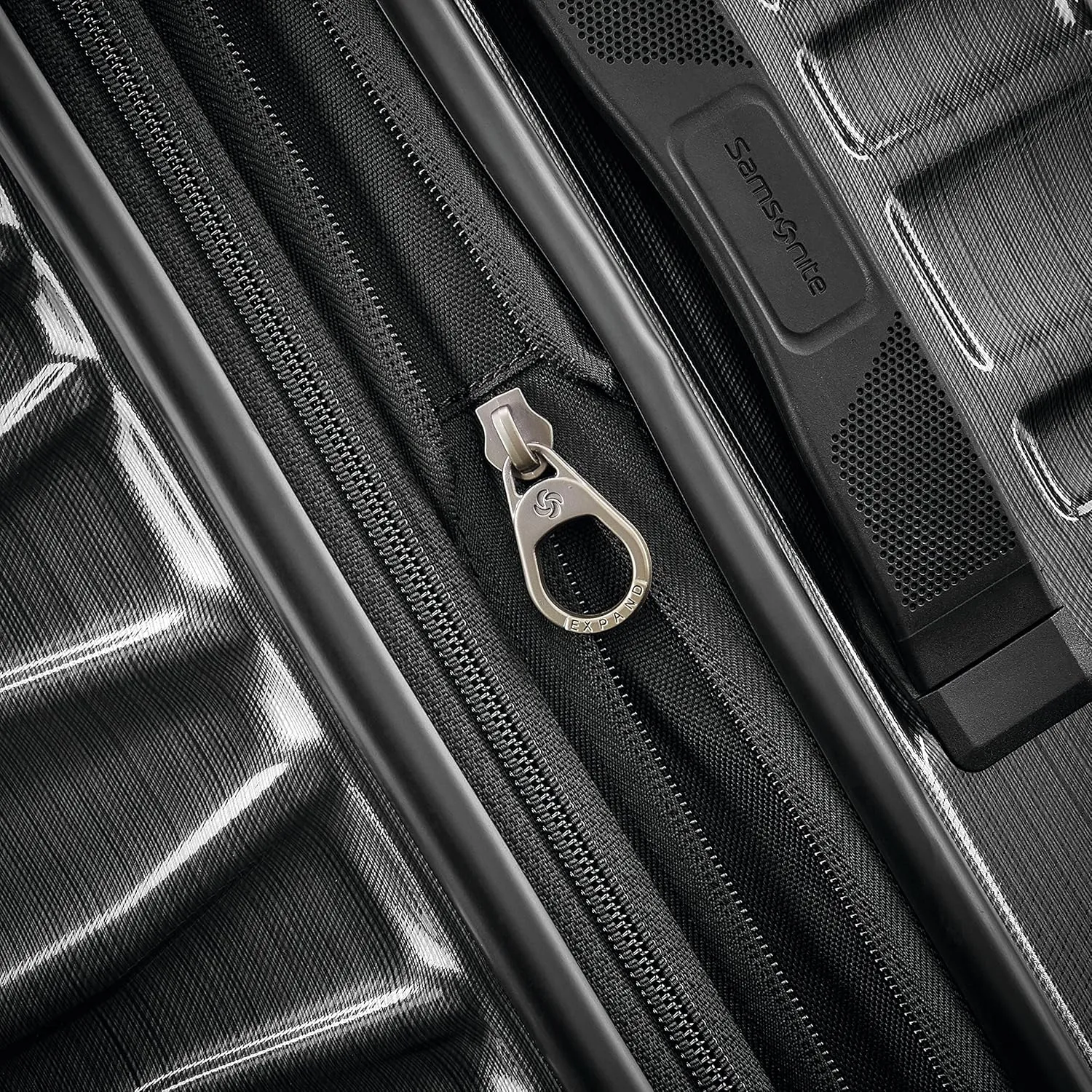 Samsonite Stryde 2 Hardside Expandable Luggage with Double Spinner Wheels, Large Glider, Brushed Graphite
