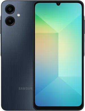 SAMSUNG Galaxy A06 4G LTE (64GB   4GB) Latin Version SM-A065M/DS Factory Unlocked 6.7" Dual Sim 50MP Dual Cam (Case Bundle) - (Black)