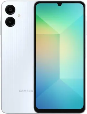 Samsung Galaxy A06 4G LTE (64GB   4GB) Latin Version SM-A065M/DS (Tmobile Metro Mint & Global) 6.7" Dual Sim 50MP Dual Cam   (Wall 25W Dual Port Bundle) (Light Blue SM-A065M/DS Model)