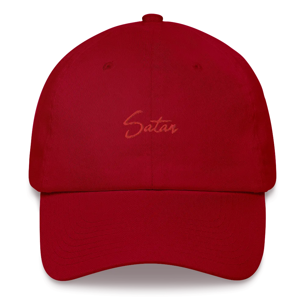 Satan Unstructured Twill Cap