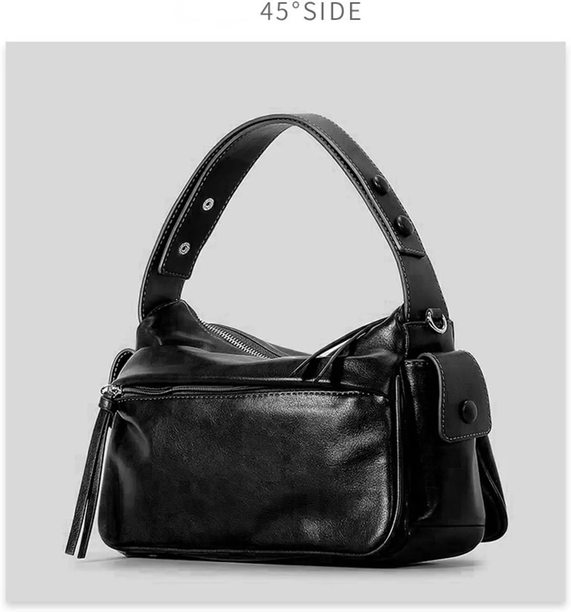 Satchel Handbag, Crossbody Shoulder Top Handle bags for Women, Zipper Closure, 2 Adjustable Straps, 4 Colors