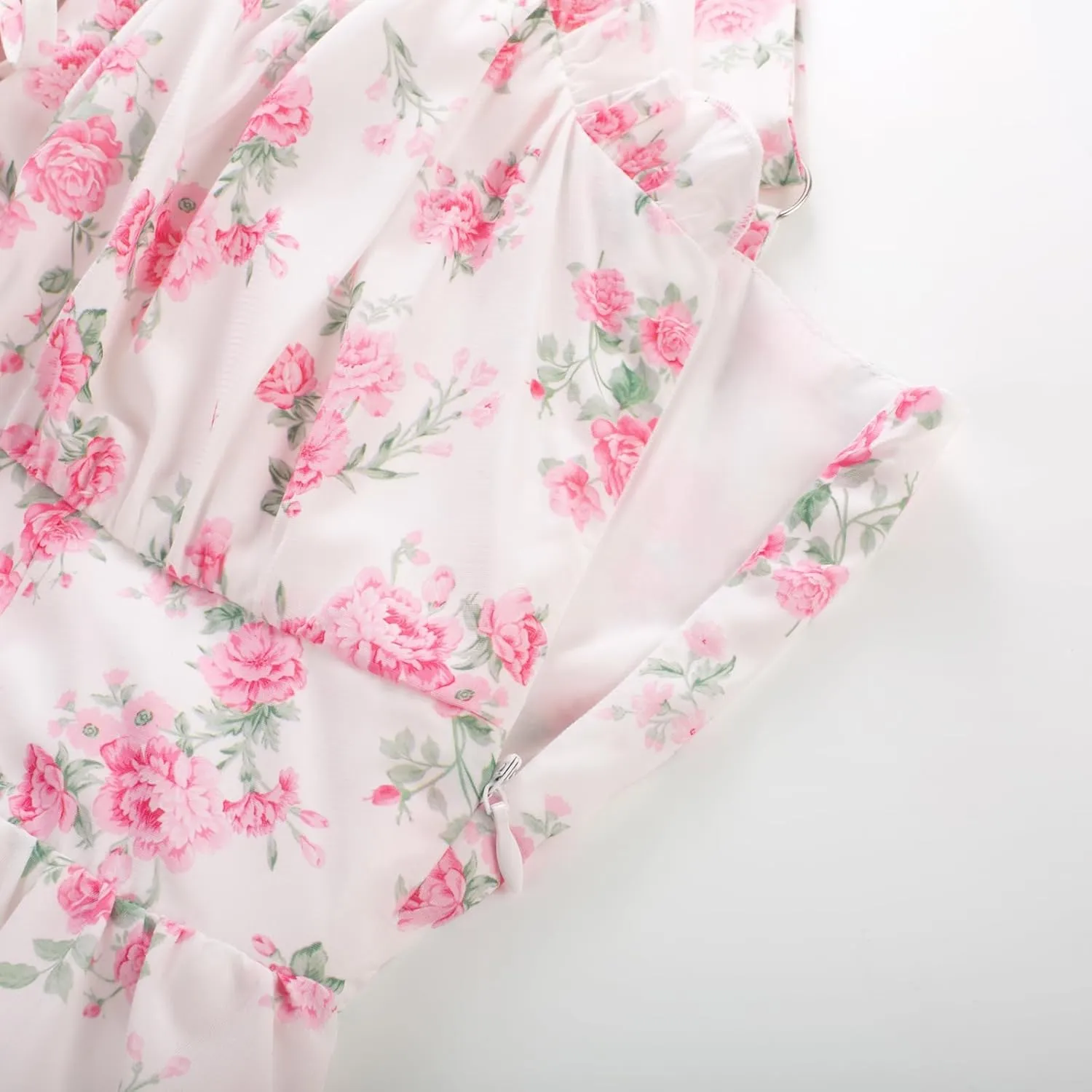 Scarlet Darkness Summer Dresses for Women 2025 Floral Corset Dress Long Milkmaid Dress