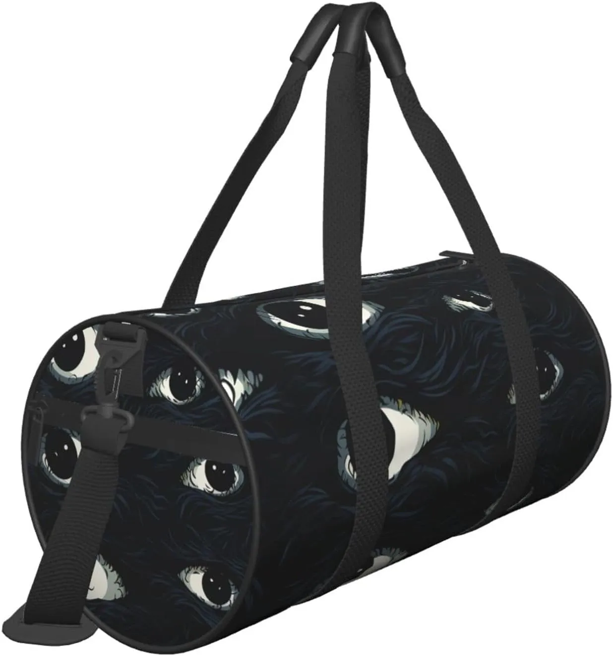 Scary Eyes Travel Duffle Bag for Men Women Sport Gym Bag Foldable Weekender Bag Carry on Overnight Bag for Travel Swimming Basketball