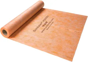 Schluter Kerdi Bonded Waterproofing and Vapor-Retardant Membrane for Tile Application - 3' 3" Width, 16' 5" Length, 54 Square Feet - KERDI200/5M